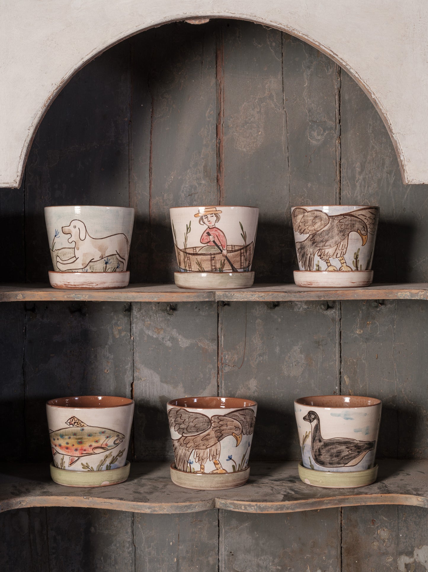 Lakehouse Ceramic Plant Pots