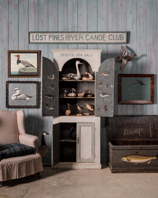 "Decoys for Sale" Painted Cupboard