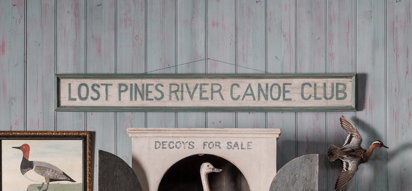 "Lost Pines" Wooden Sign