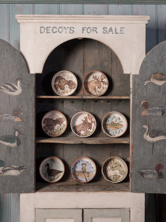 Lakehouse Ceramic Dog Bowls