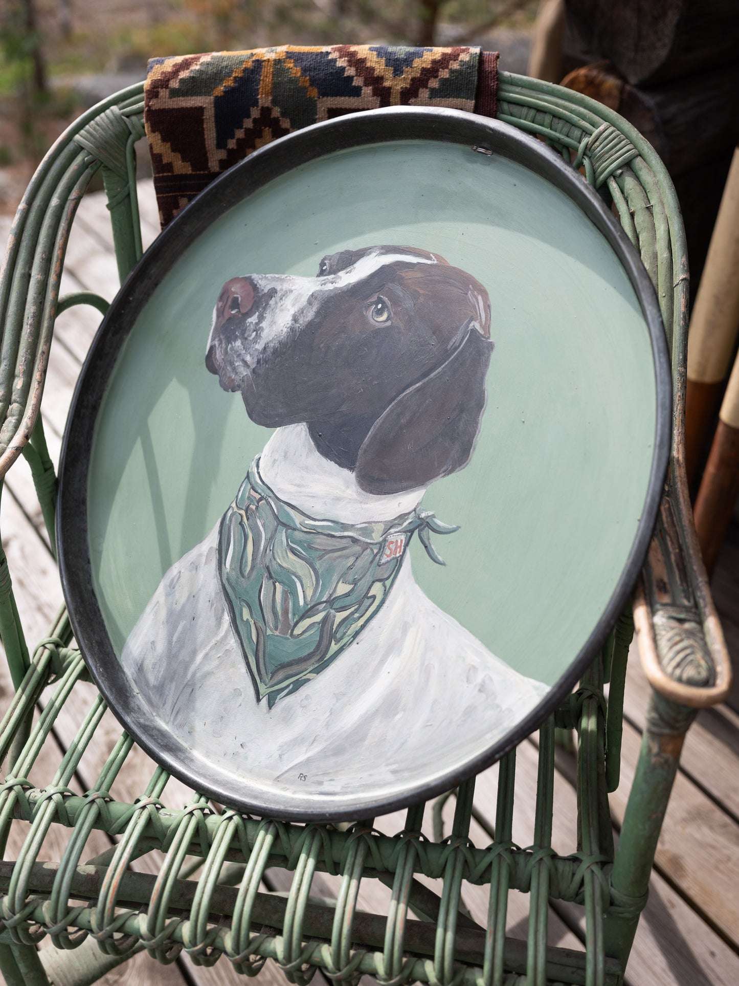 "The Pointer" Metal Tray