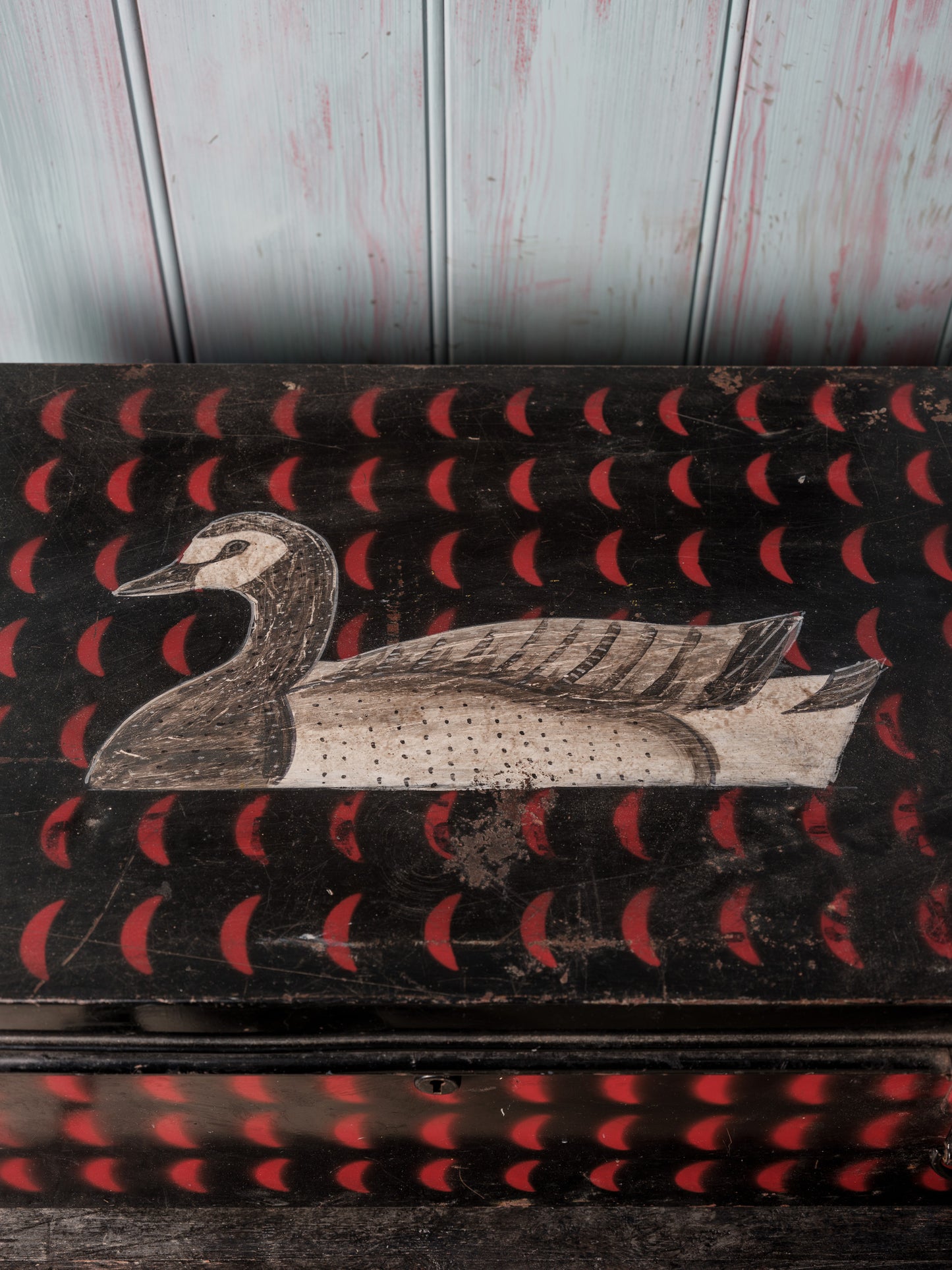 Painted Metal Trunk