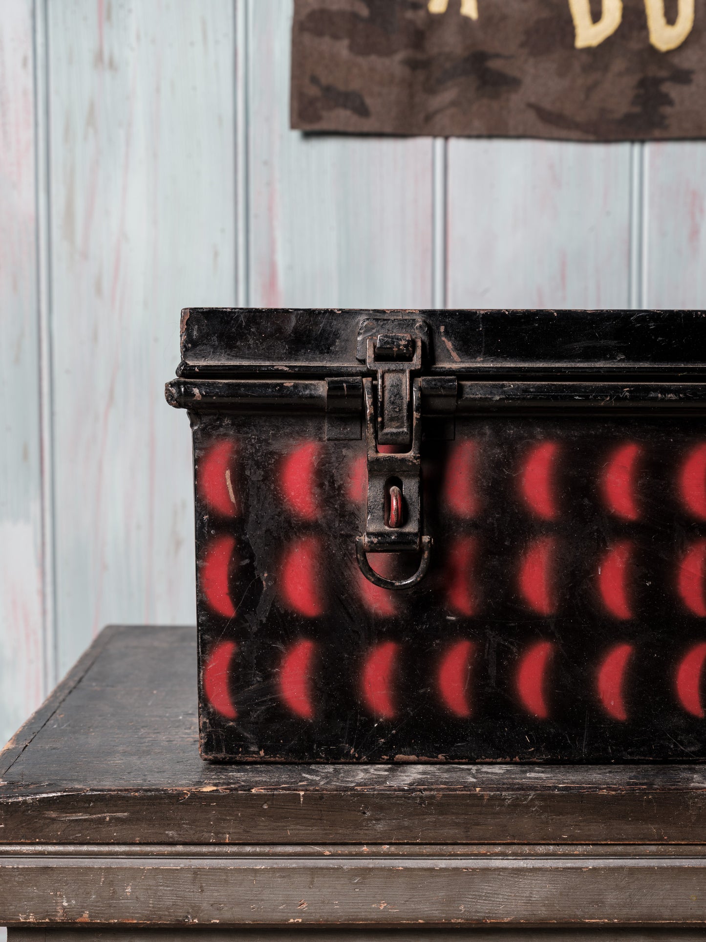 Painted Metal Trunk