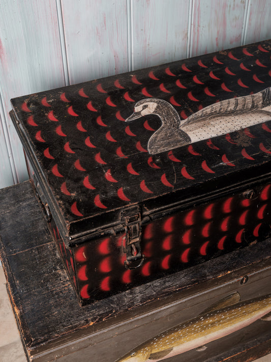 Painted Metal Trunk