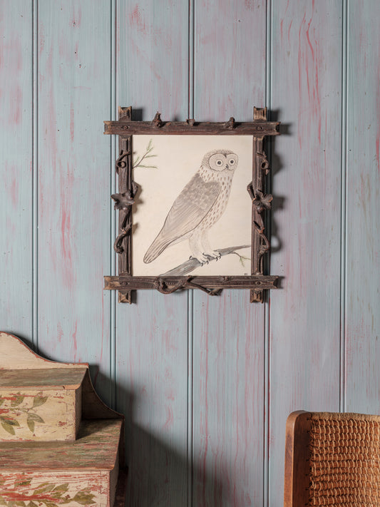 Naive Owl Painting