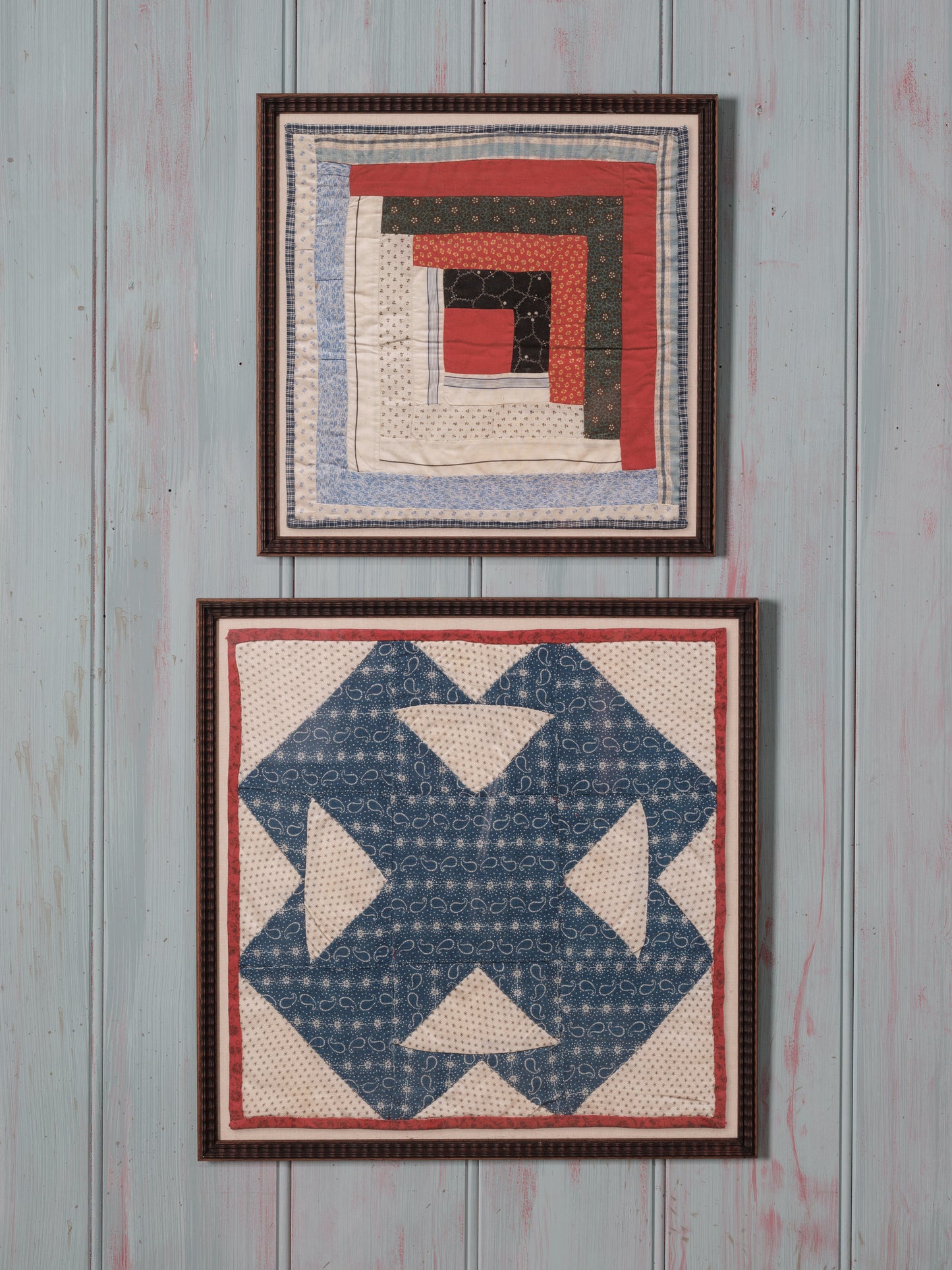 "The Log Cabin Quilt" Framed Print