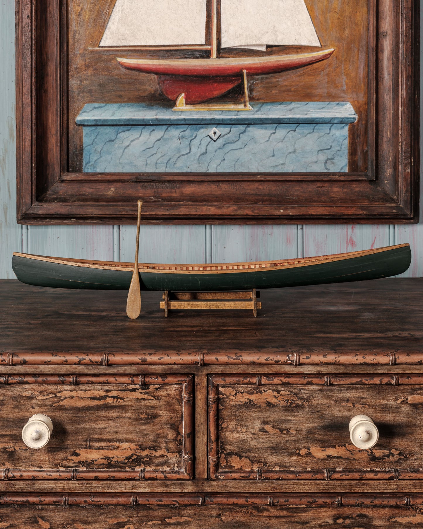 Model Wooden Canoe