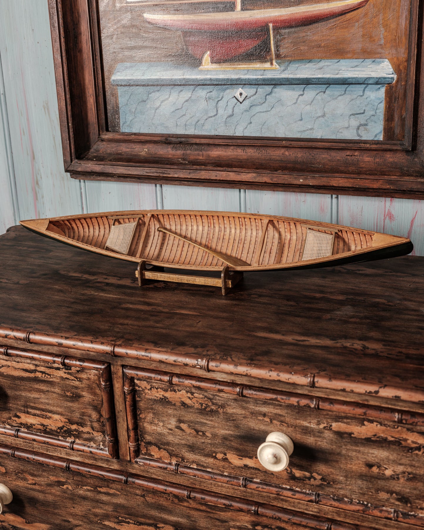 Model Wooden Canoe
