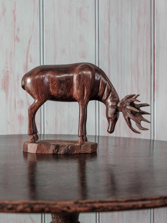 Carved Wooden Moose