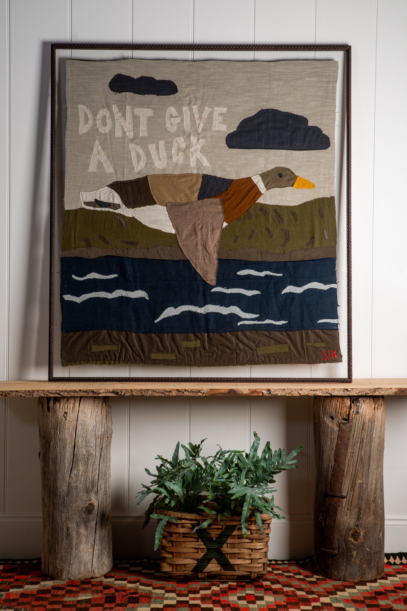 "Don't Give a Duck" Tapestry Flag