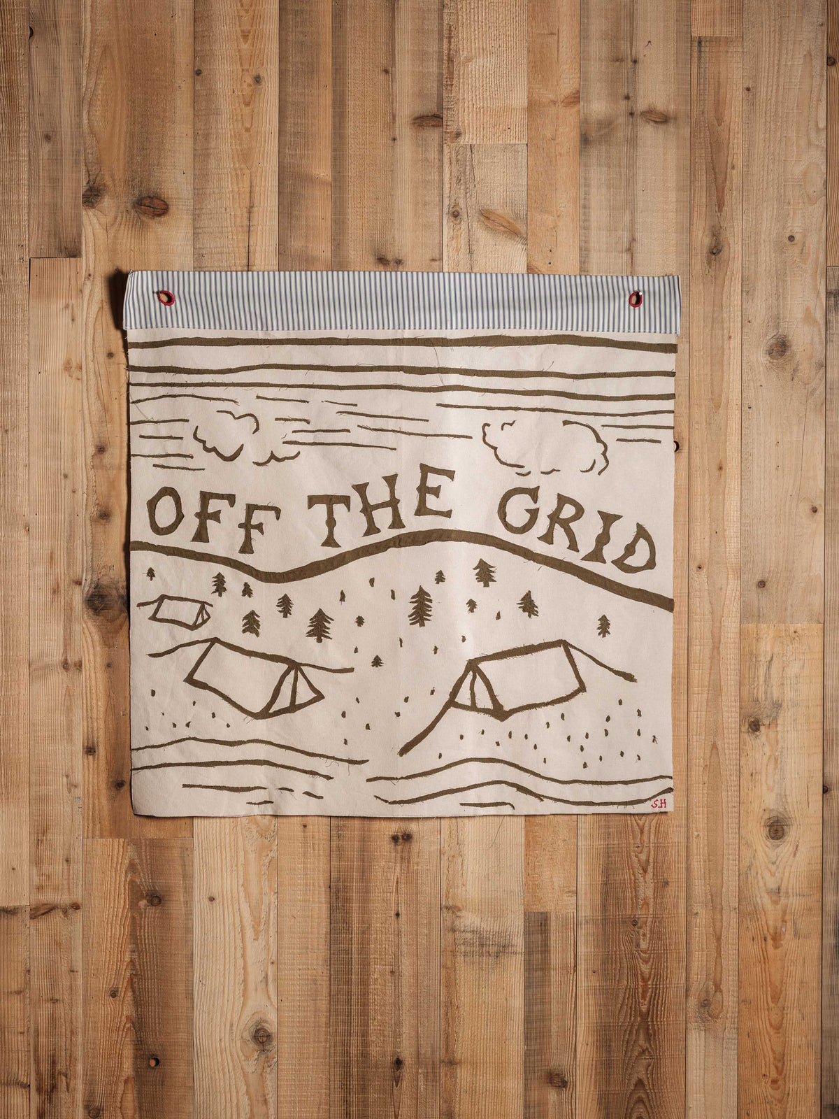 "Off the Grid" Tapestry Flag