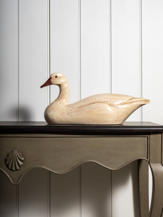 Hand Carved Wooden Goose