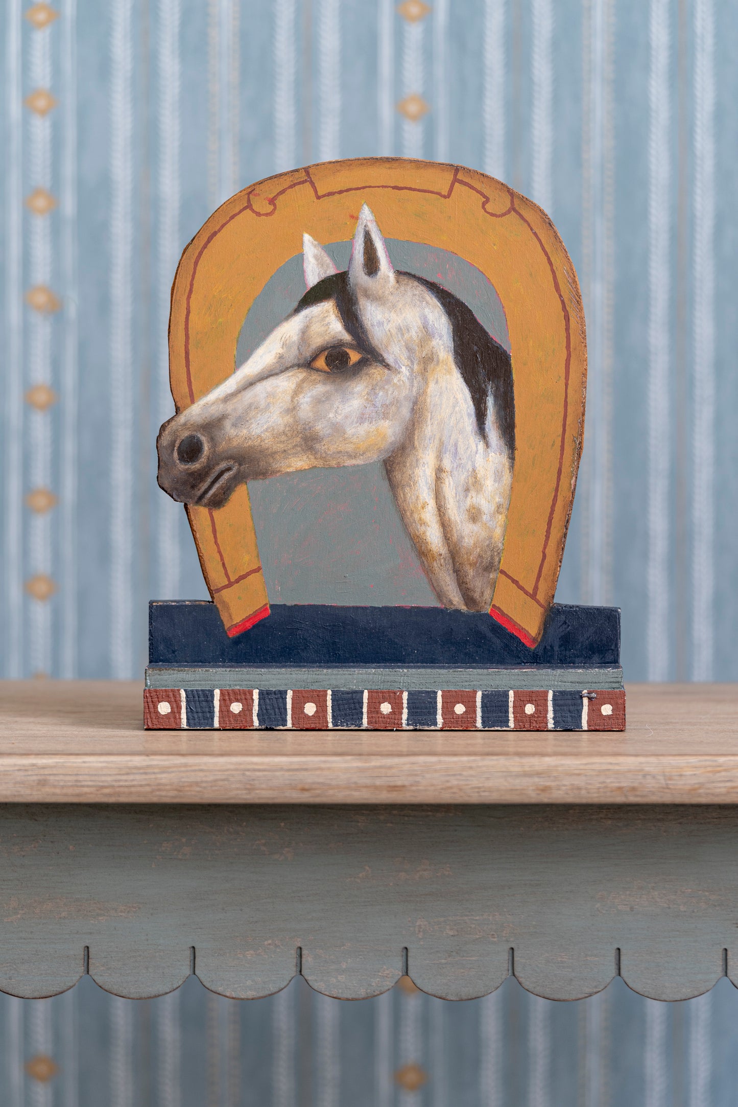 Painted Lucky Horse Plaque