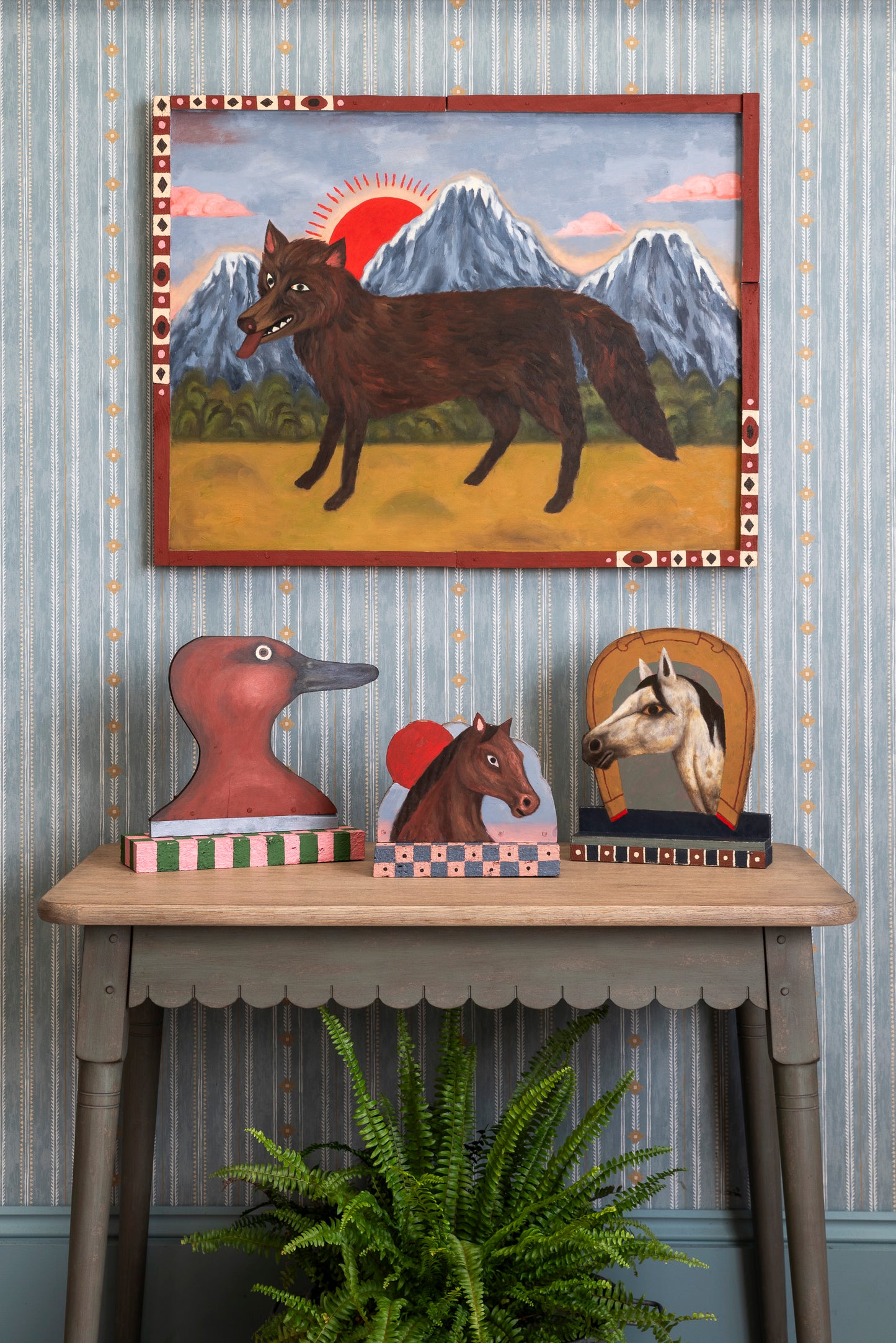 Painted Horse Plaque