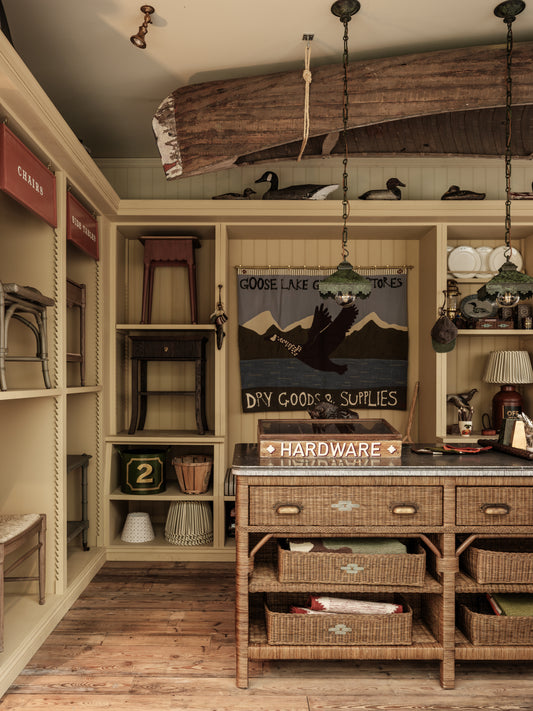 "Goose Lake General Stores" Tapestry Flag