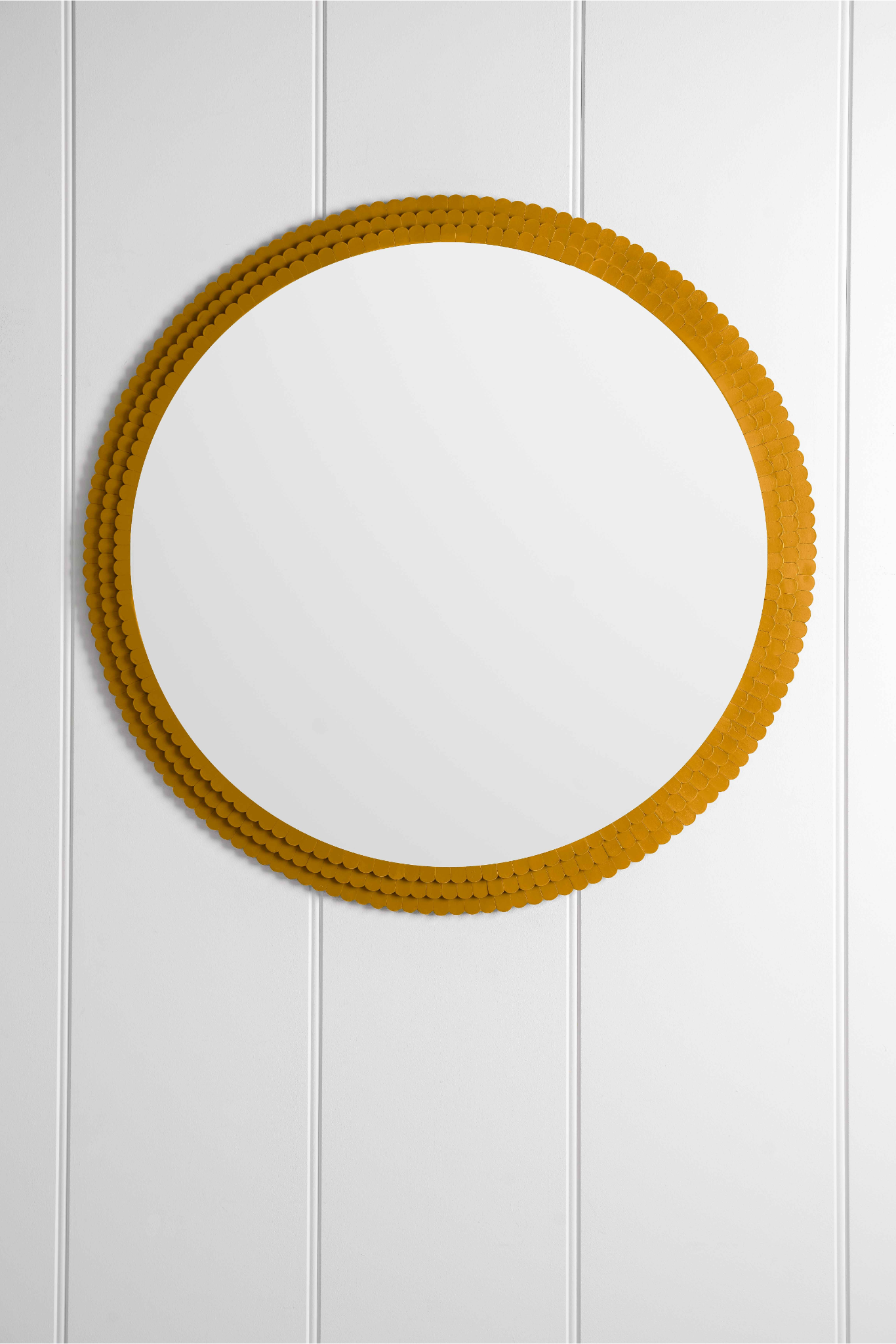 HÁM Scalloped Edge Mirror - India Yellow