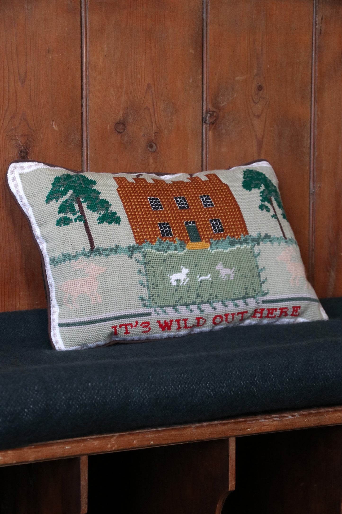 Hand-Stitched Needle Point Cushions