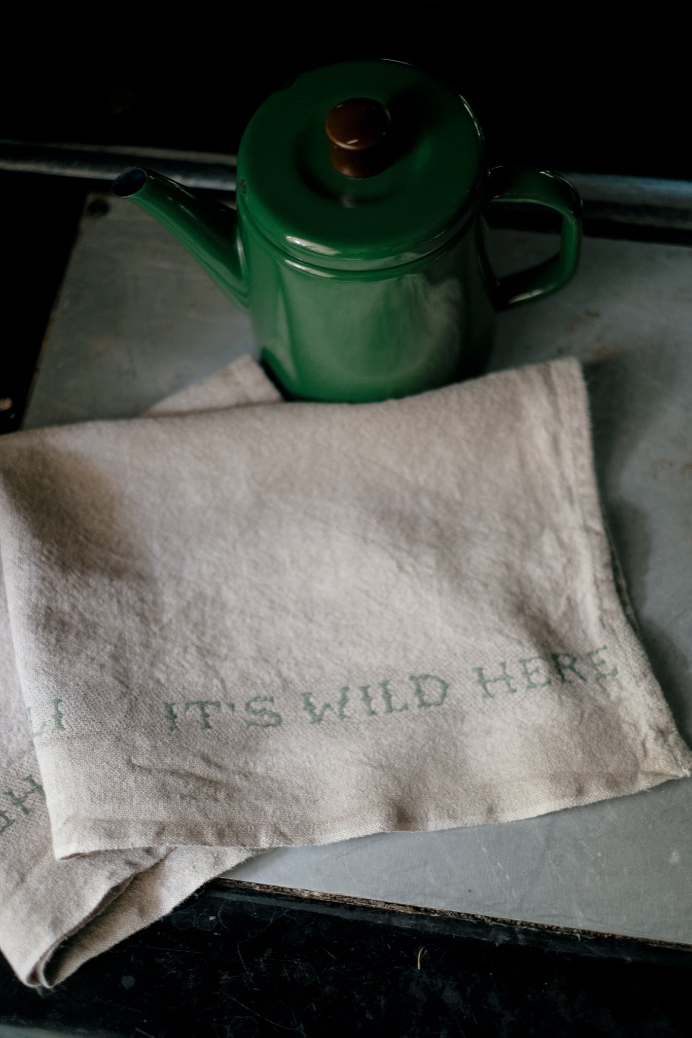 "It's Wild Here" Tea Towel