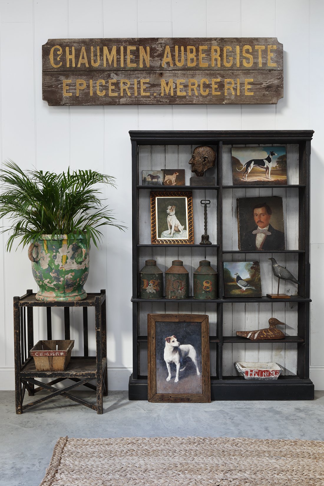 Antique Bookcase - Black