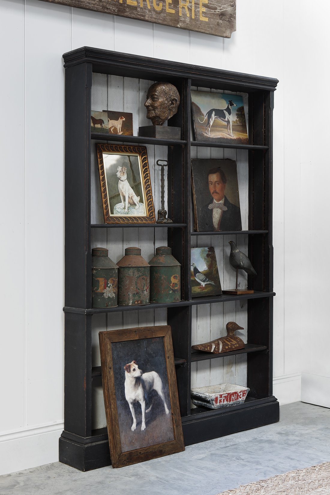 Antique Bookcase - Black