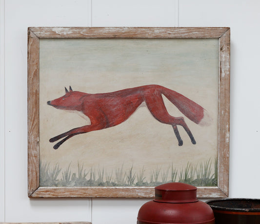 "Fantastic Mr Fox" a naive painting of a fox