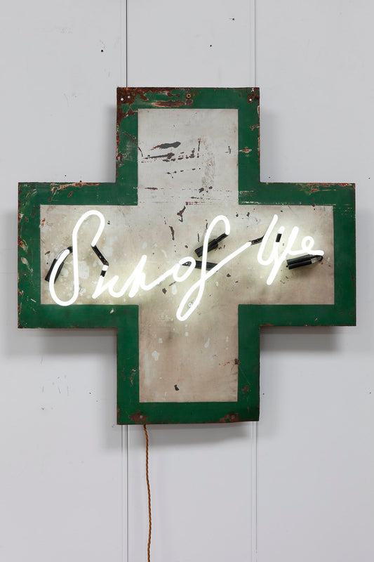 "Sick of Life"  Vintage Neon Pharmacist Sign