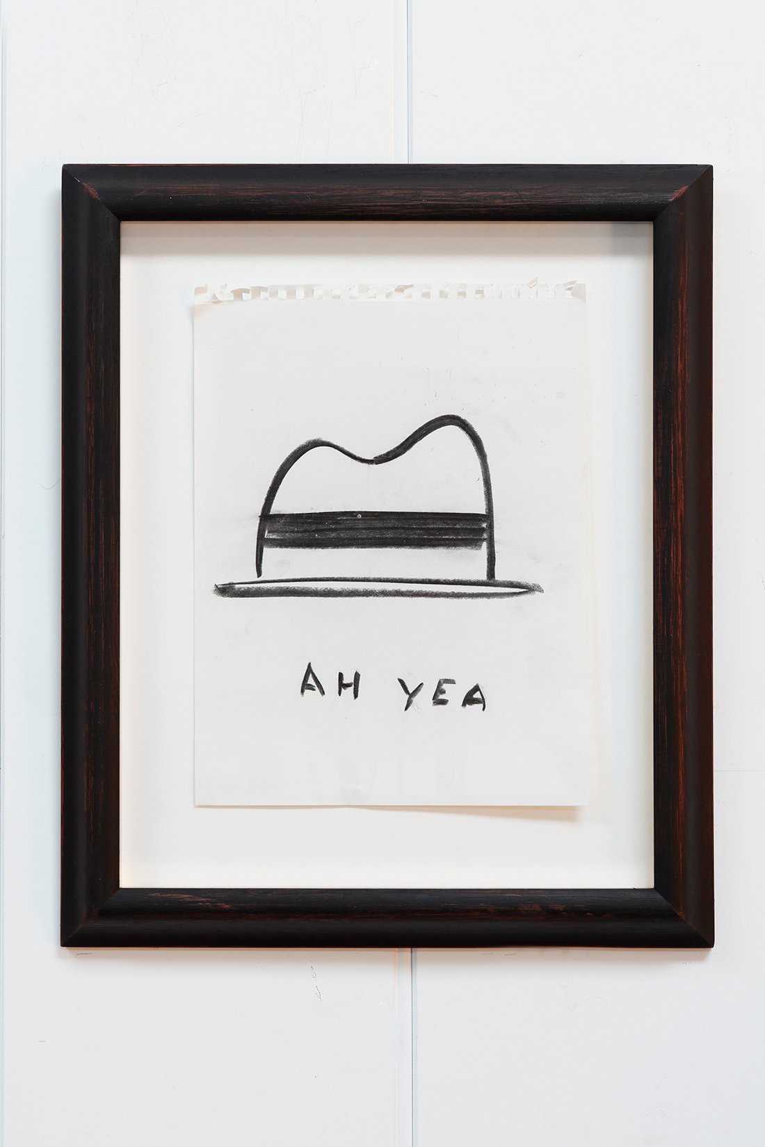 "AH YEA" Framed Charcoal Sketch