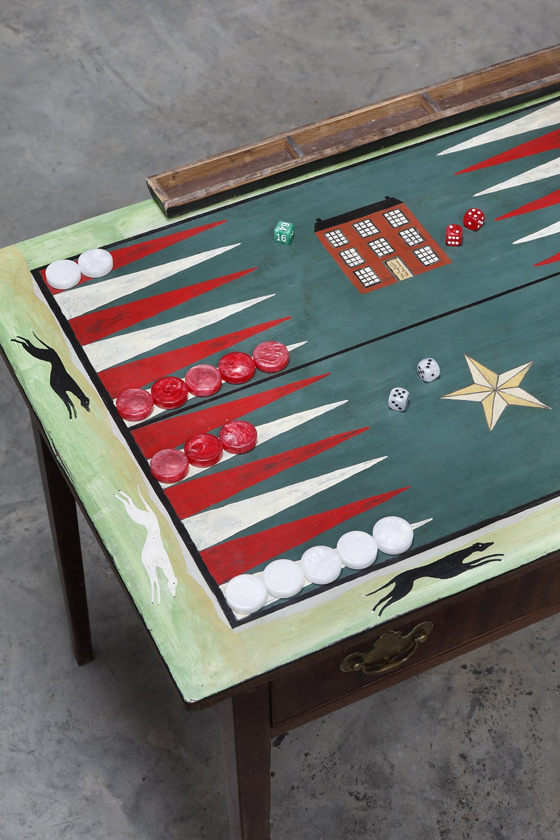 Folky Backgammon Table