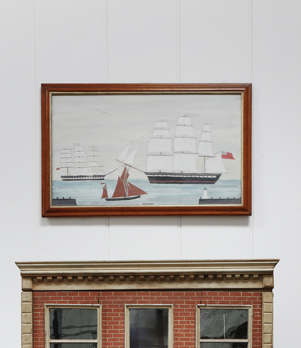 "Penzance" Folk Art Painting of Ships