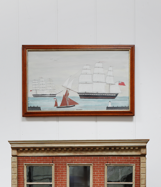 "Penzance" Folk Art Painting of Ships